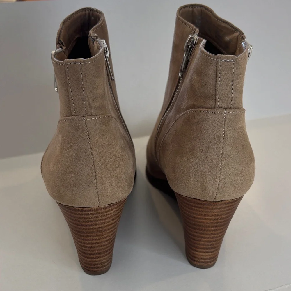 Madden Girl Tan Wedge Ankle Boots